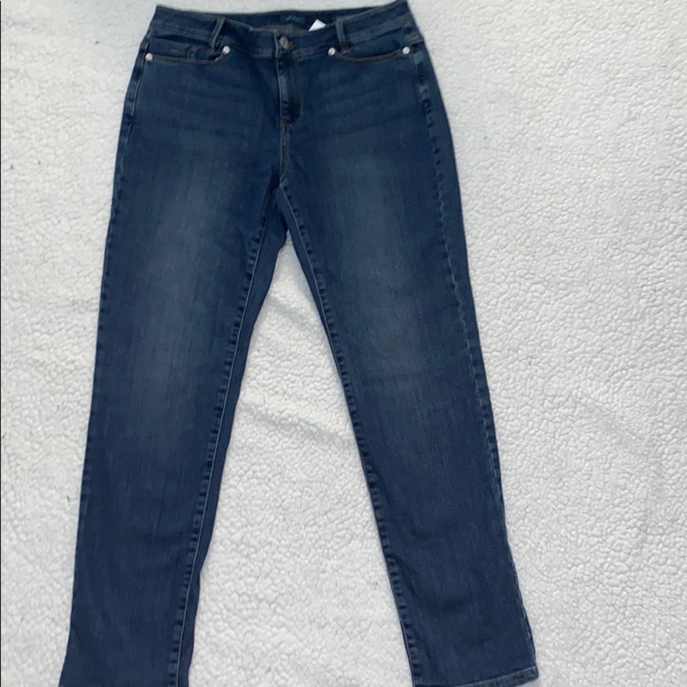 NEW J Jill Dark Weekend Straight Leg Jeans